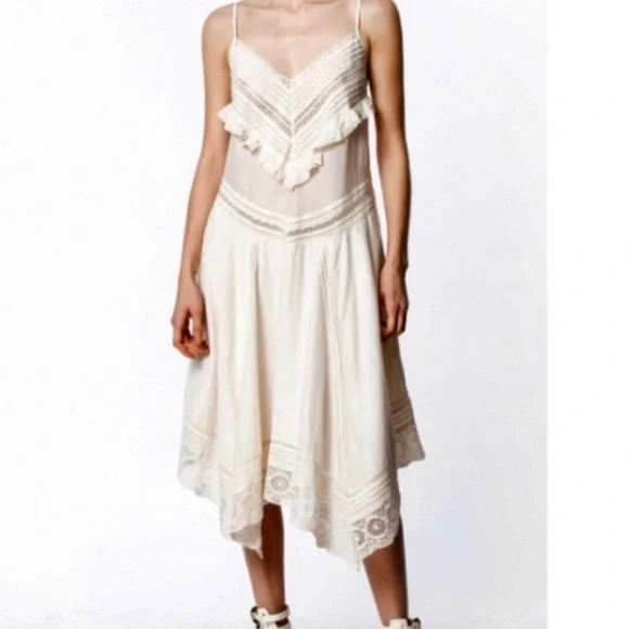 Zadig & Voltaire Rilli Ruffle Lace Dress Size Small - Picture 2 of 9